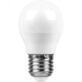 Лампа светодиодная LED 13вт Е27 белый матовый шар 55161 SAFFIT