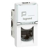 Mosaic Розетка компьютерная RJ45 STP категория 6 1 модуль 076563 Legrand