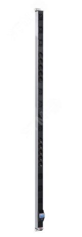 Блок розеток вертикальный Rem-16 автомат 16A 10 Schuko 10 IEC 60320 C19 16A 33-48U колодка R-16-10S-10C19-A-1420-K REM
