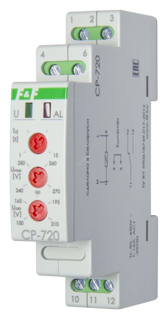 Реле контроля напряжения CP-720 EA04.009.002 Евроавтоматика F&F