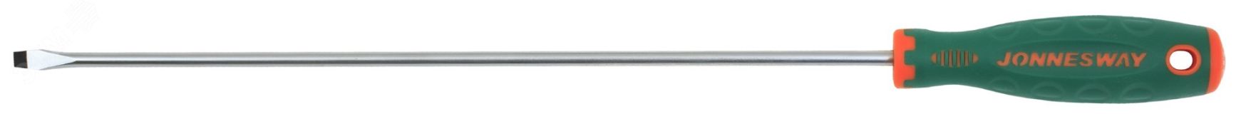 Отвертка стержневая шлицевая ANTI-SLIP GRIP, SL5.5х300 мм 046127 Jonnesway