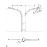 Кронштейн 1.К2-1.2-0.5-/180-П3-ц OE-00354 OPORA ENGINEERING