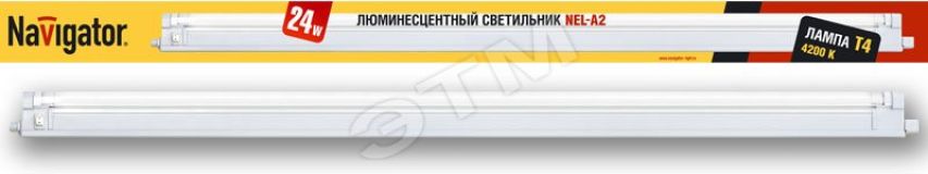 Светильник люминесцентный ЛПБ-24w Т4 G5 с лампой с выключателем шнур ЭПРА 13029 Navigator Group