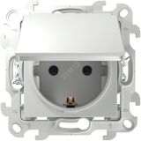 Розетка 2К+З IP44 Push&Go, белый 2420448-030 Simon