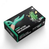 Перчатки нитриловые стандарт (7.6 гр) мятные L, 100 шт SEMPMI3 АДМ