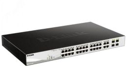 Коммутатор управляемый PoE L2 24 порта 10/100/1000 Мб/с, 4хSFP 193 Вт 139305 D-Link