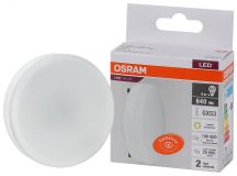 Лампа светодиодная LED 8 Вт GX53 3000К 640Лм таблетка 220 В (замена 60Вт) OSRAM 4058075582248 LEDVANCE