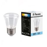 Лампа светодиодная LED 1вт Е27 прозрачный 6400К колокольчик 25908 FERON