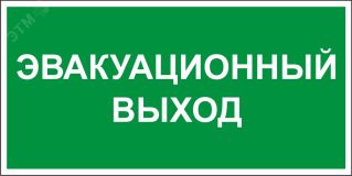 Этикетка самоклеящаяся 310х280мм ''Эвакуационный выход'' IEK LPC10-1-31-28-EVV IEK