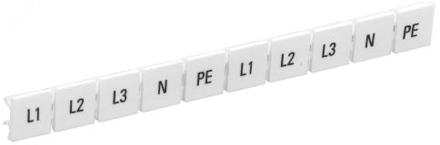Маркеры для КПИ-10мм2 с символами ''L1, L2, L3, N,PE'' YZN11M-010-K00-A IEK
