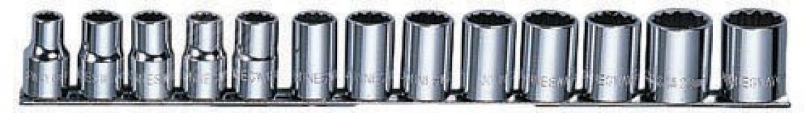Набор головок торцевых 12-гранных MAXI-DRIVE 1/2''DR на держателе, SAE 3/8--1-1/8'', 13 предметов 049079 Jonnesway