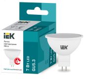 Лампа светодиодная MR16 софит 7Вт 230В 4000К GU5.3 IEK LLE-MR16-7-230-40-GU5 IEK