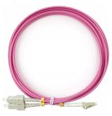 Шнур оптический duplex 3м LC-SC 50/125 мм OM4 LSZH 9143c Cabeus