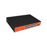 Коммутатор неуправляемый PoE 18 портов, 16хPoE 10/100 Мб/с, 1хRJ45, 1хRJ45/SFP, 150 Вт WI-PS518GH Wi-Tek