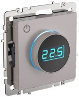 BRITE Термостат электронный с индикацией ТС10-1-БрЖ жемчуг IEK BR-RT11-K36 IEK