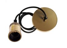 Патрон подвесной декоративный PLC со шнуром RETRO E27 230V/1M ANTIQUE BRONZE золотой 5039032 JazzWay