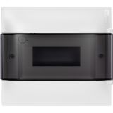 Practibox S Пластиковый щиток Встраиваемый (ЩРв-П) 1X8 Дымчатая дверь 134558 Legrand