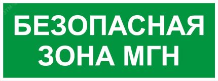 Пиктограмма INFO-SSA-124 350х130мм Безопасная зона МГН SSA-101/DPA-301 Б0064724 ЭРА