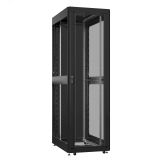 Шкаф серверный 42U 800х1000 передняя дверь: двустворчатая глухой металл IP51. задняя дверь: одностворчатая перфорированная IP20. боковые панели: без. цвет: черный RAL9005  EX 8042.9530 SYSMATRIX