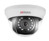 Видеокамера HD-TVI 1Мп внутренняя купольная с ИК-подсветкой до 20м (2.8мм) 300607539 HiWatch