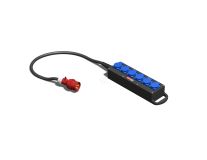 Устройство распределительное переносное твердая резина IP44 16A корпус 115х430х72 черный 00-00001929 AlpenBox