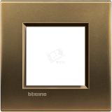LivingLight Рамка прямоугольная 1 пост Бронза LNA4802BZ BTicino