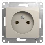 GLOSSA розетка без заземления молочный GSL000941 Systeme Electric