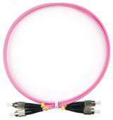 Шнур оптический duplex 1м FC-FC 50/125 мм OM4 LSZH 9080c Cabeus
