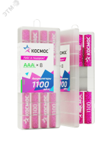 Аккумулятор R03 (ААА) 1100mAh Ni-Mh 8 шт в боксе, КОСМОС KOCR03NIMH1100mAh8B Космос