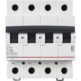 Выключатель автоматический четырехполюсный RX3 4,5 кА C 6 А 419738 Legrand