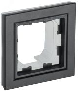 BRITE Рамка 1 пост IP44 РУ-1-БрЧ-44 черный BR-M12-44-K02 IEK