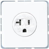Розетка штепсельная SCHUKO 16А 250V с углом наклона 20 гр. белая CD521-20WW JUNG