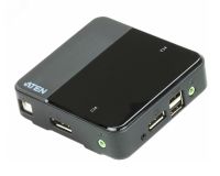 Переключатель KVM настольный, 2 порта, DisplayPort, USB, 4096 x 2160 1000393444 Aten
