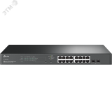 Коммутатор управляемый L2, PoE, 16 портов 1000 Мб/с RJ45, 2xSFP, 150 Вт 1000716546 TP-Link