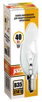 Лампа накаливания B35 240V 40W E14 clear 3320539 JazzWay