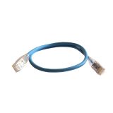 Патч-корд HD RJ 45 категория 6 F/UTP LSZH экранированный 0,5 м голубой 051540 Legrand