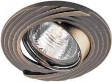 Светильник ИВО-50w 12в G5.3 поворотный античное золото 28963 FERON