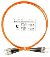 Шнур оптический duplex 1м FC-ST 62,5/125 мм LSZH 7593c Cabeus