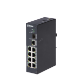 Коммутатор неуправляемый, PoE, 8 портов 100 Мб/с RJ45, 1x1000 Мб/с, 1xSFP, 96 Вт 1190210 Dahua