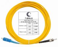 Шнур оптический simplex 10м SC-ST 9/125 sm LSZH 8380c Cabeus