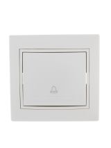 Мира Кнопка звонка белая 701-0202-103 Lezard