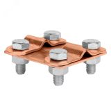 Зажим контрольный прут-прут (пластина 57x57мм) Cu PROxima lp-55611-cu EKF