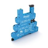 Розетка MasterPLUS с безвинтовыми клеммами Push-in для реле 34 серии, питание 125В DC, в комплекте пластиковая клипса, опции: LED 93667125 FINDER