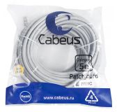 Патч-корд U/UTP, категория 5е, 2xRJ45/8p8c, неэкранированный, серый, PVC, 20м 7701c Cabeus