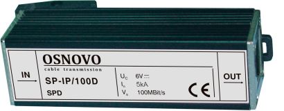 Устройство грозозащиты до 100 Мб/с RJ45 монтаж на DIN-рейку 00011341 OSNOVO