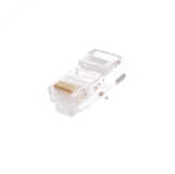 Коннектор RJ45/8P8C, Кат.5e, 3мкд, универсальный, под 0.47-0.51мм, неэкран., 1000 шт ЭКО07475 NETLAN