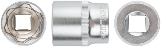 Головка 6-гранная CrV 1/2'' 27 мм 62057 FIT