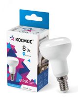 Лампа светодиодная LED 8Вт 220в,E14 R50 4500К белый Lksm_LED8wR50E1445 Космос