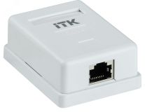 Розетка информационная настенная RJ45 кат. 5E FTP 1-порт CS2-1C5EF-12 ITK