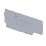 Крышка концевая OptiClip EPCX4/3-TRIPLET-серый для клемм CX4/3-TRIPLET 289752 КЭАЗ